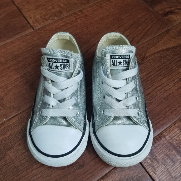 metallic converse kids